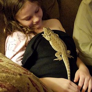 A girl and her dragon...